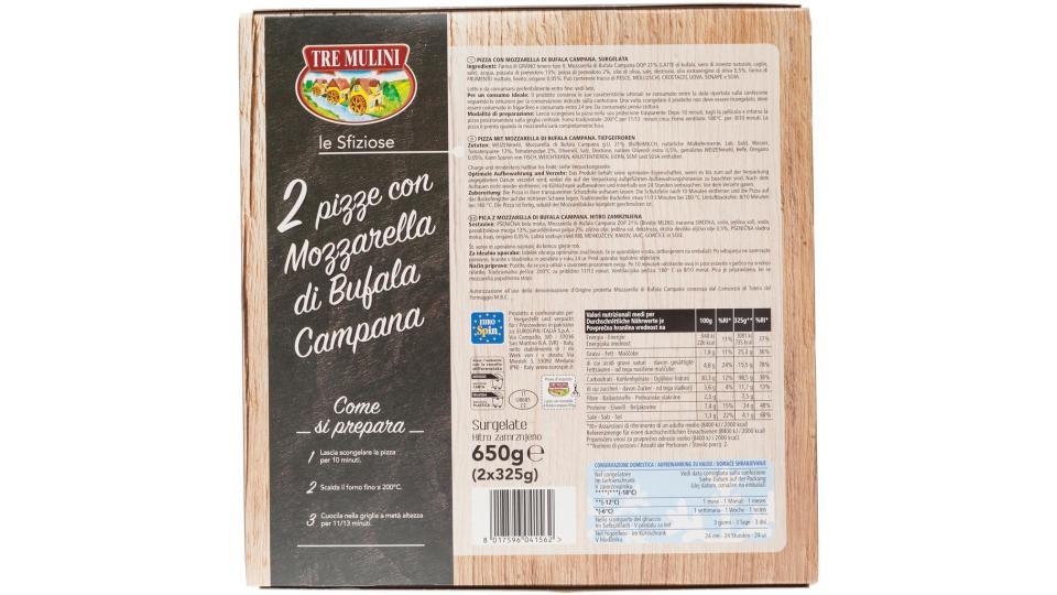 Pizze Mozzarella di Bufala Campana 2pz