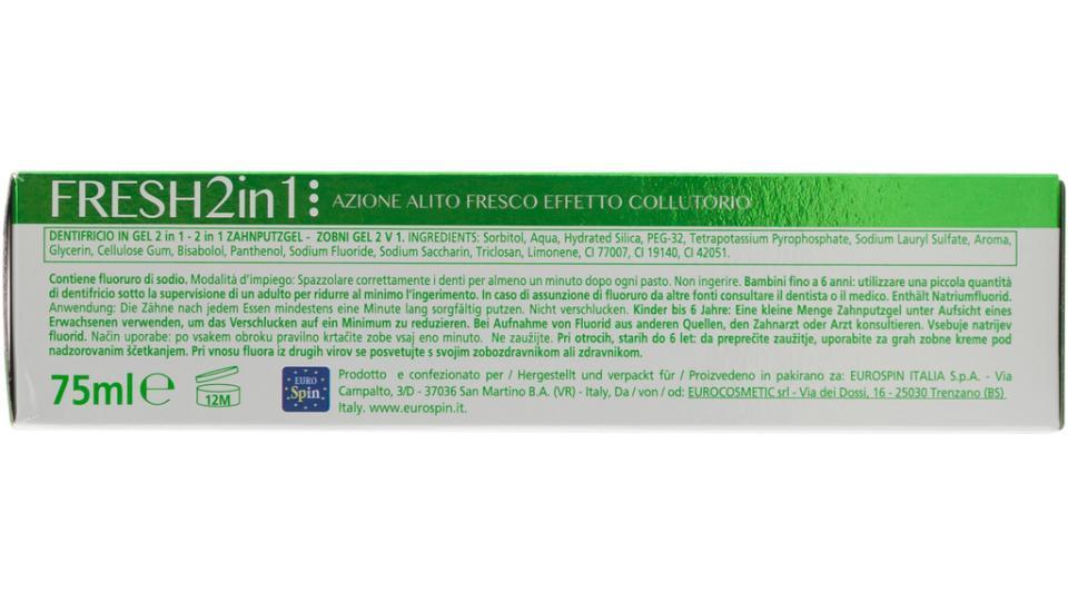 Dentifricio Fresh 2 in 1 Azione Specifica