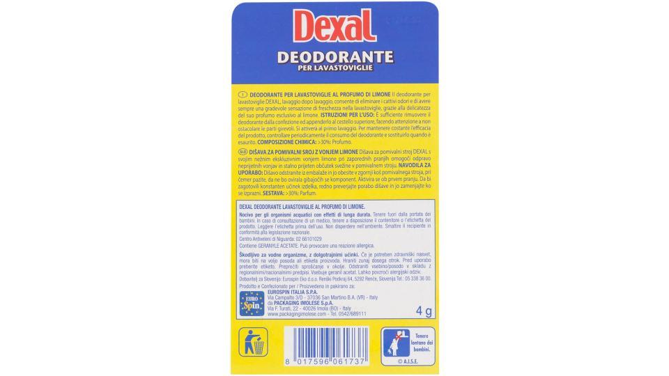 Deodorante Lavastoviglie Limone