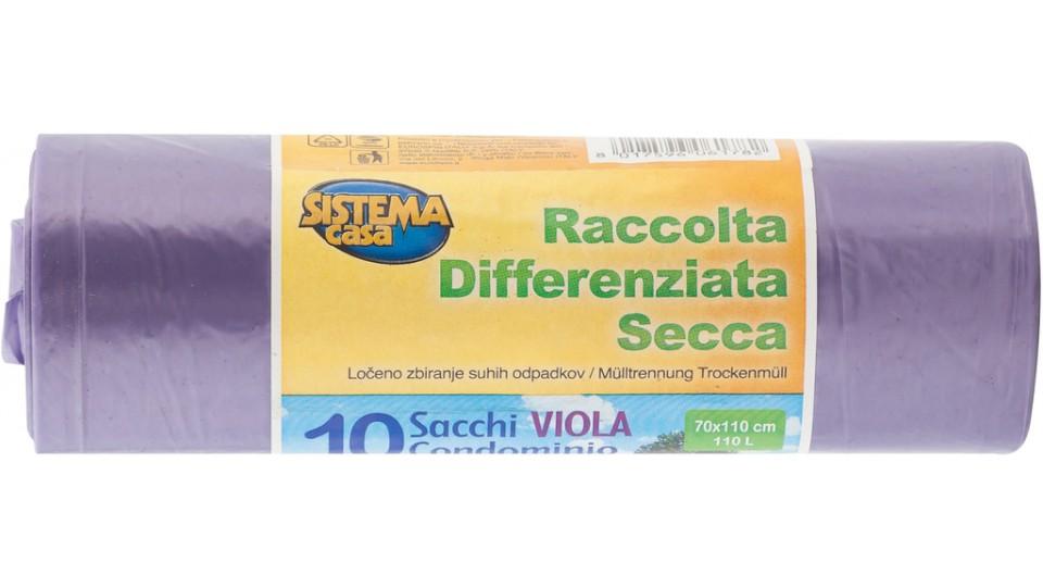 Sacchi Condominiali 70x110cm Viola