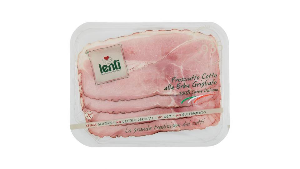 Prosciutto Cotto alle Erbe Grigliato 100% Carne Italiana 0,120 Kg