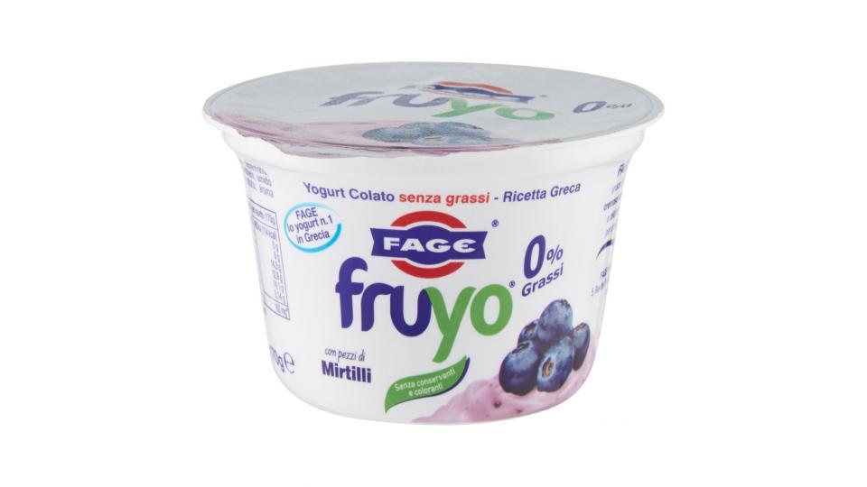 Fruyo 0% Grassi con Pezzi di Mirtillo