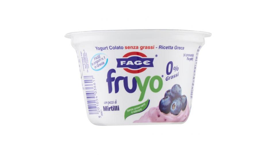 Fruyo 0% Grassi con Pezzi di Mirtillo