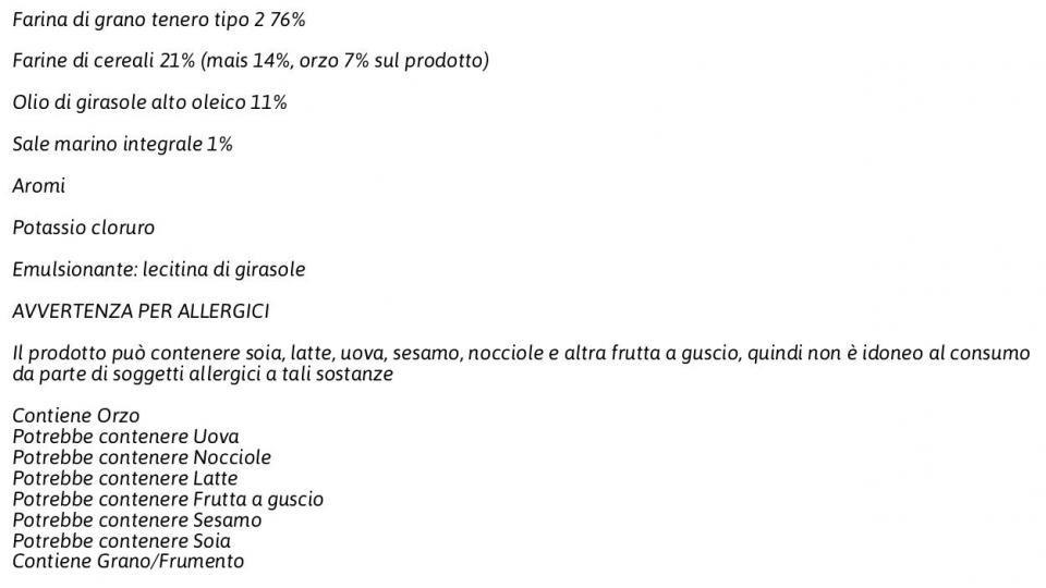 Buonicosì senza Lieviti Cracker con Farina di Mais e Orzo