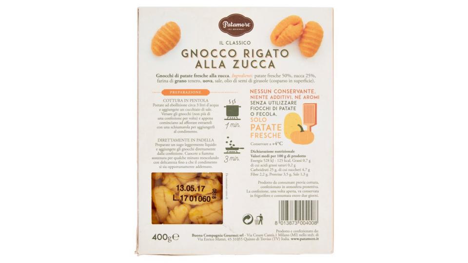 Il Classico Gnocco Rigato alla Zucca