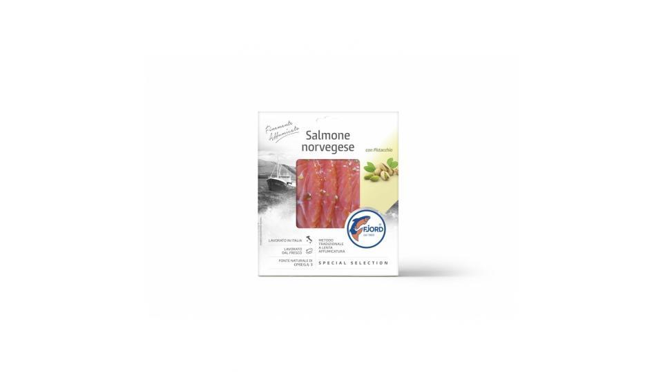 Salmone Norvegese  100 g con Pistacchio