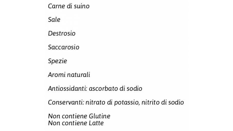 Salame a Ridotto Contenuto di Grassi - 60% di Grassi*