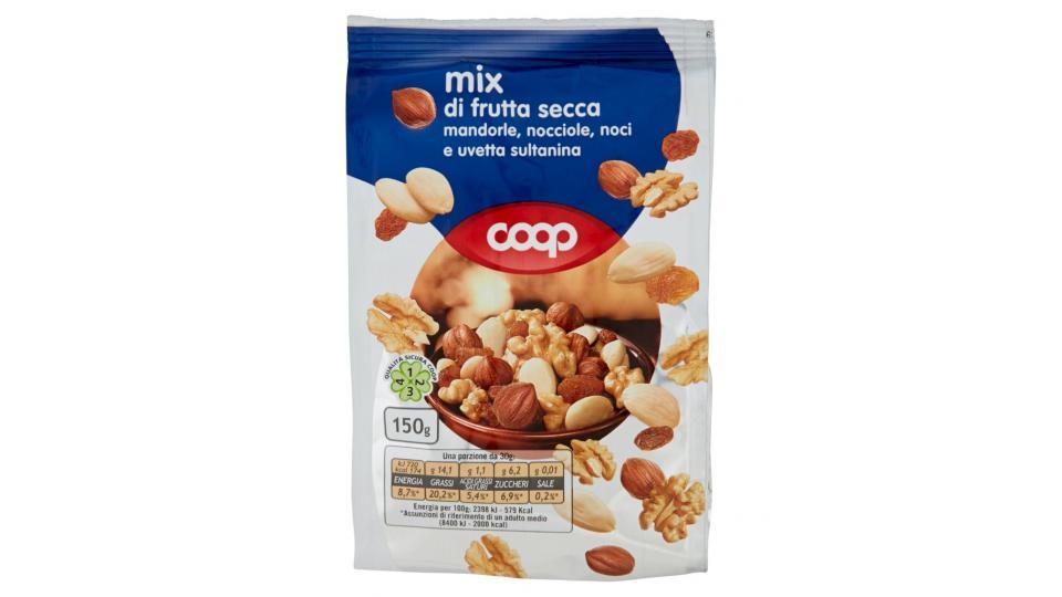 Mix di Frutta Secca Mandorle, Nocciole, Noci e Uvetta Sultanina