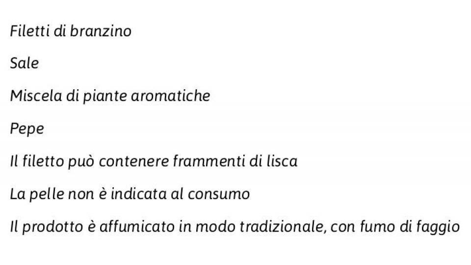 Branzino Delizia di Filetti Affumicati