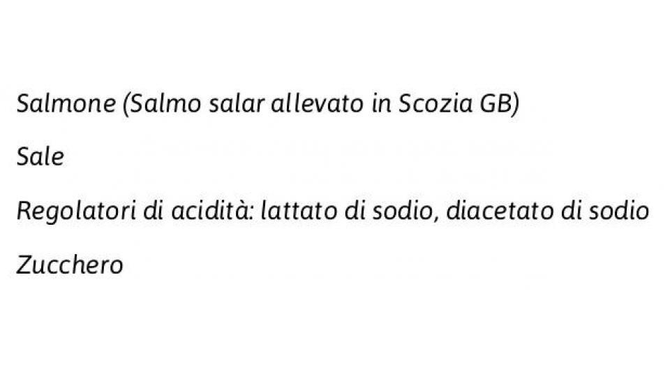 Salmone Affumicato Scozzese Fetta Lunga 0,100 Kg