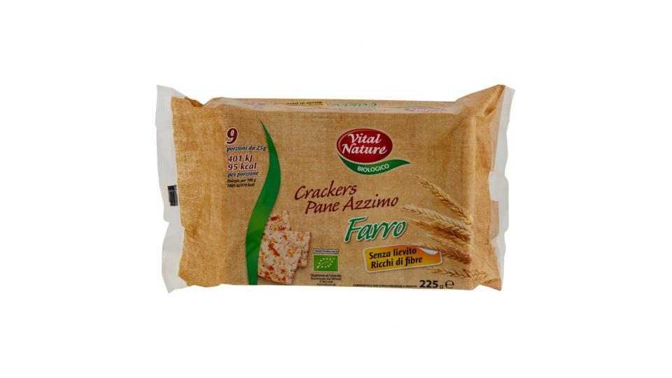 Biologico Crackers Pane Azzimo Farro