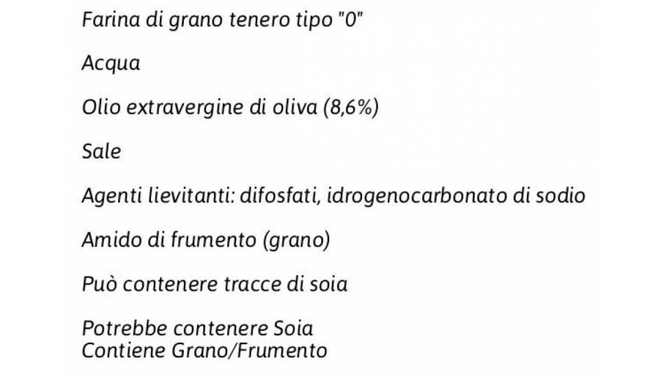 Piadina Romagnola Igp alla Riminese con Olio Extravergine di Oliva 8,6%