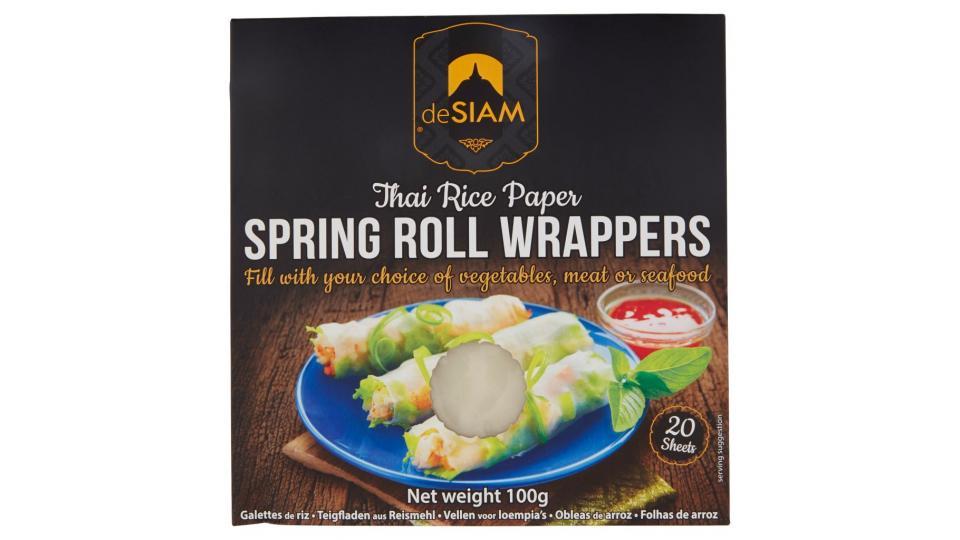 Thai Rice Paper Spring Roll Wrappers 20 Sheets