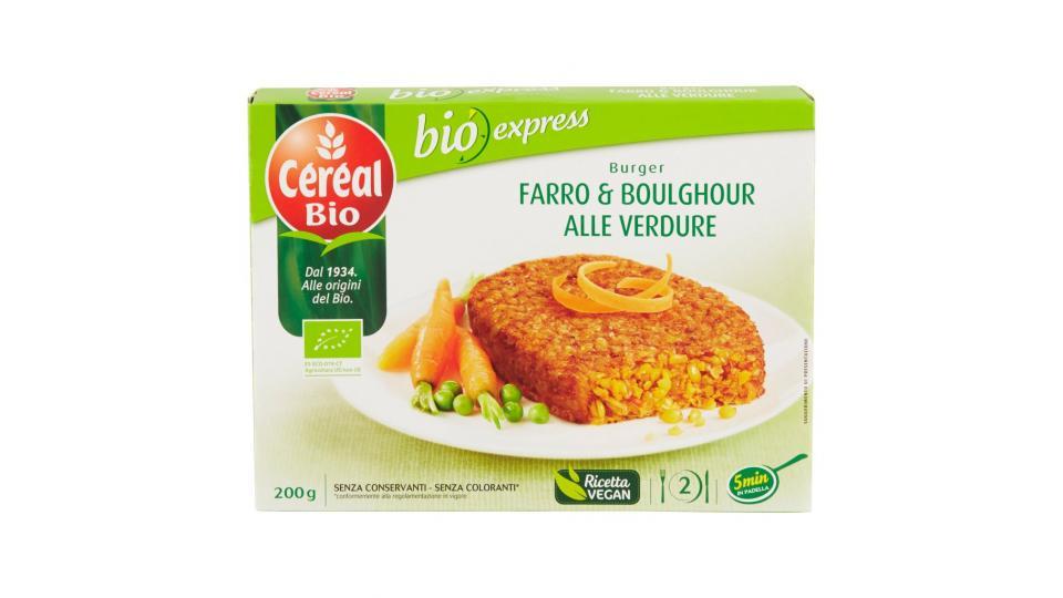 Bio Express Burger Farro & Boulghour alle Verdure