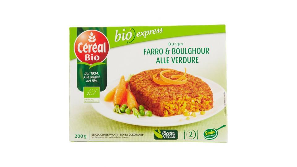 Bio Express Burger Farro & Boulghour alle Verdure