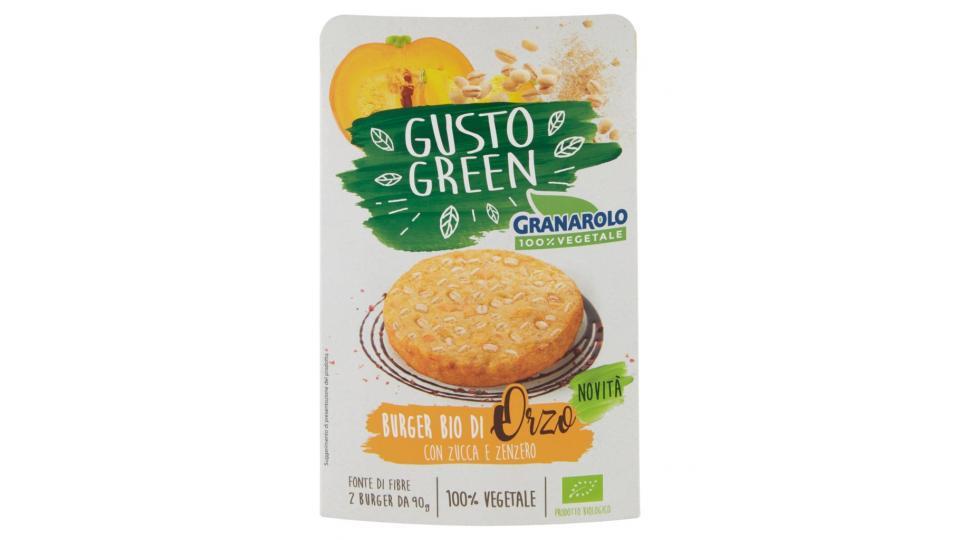 Gusto Green Burger Bio di Orzo con Zucca e Zenzero