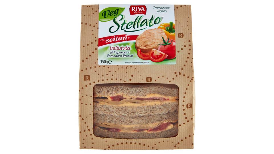 Stellato Veg con Seitan e Vellutata di Peperoni e Pomodoro Fresco