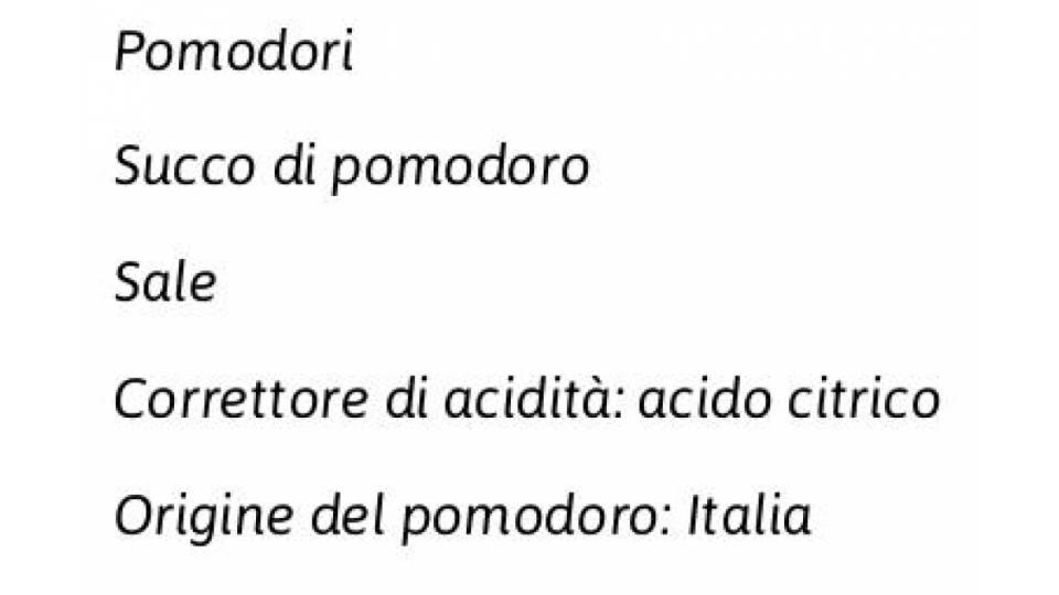 Polpa Fine di Pomodoro Italiano