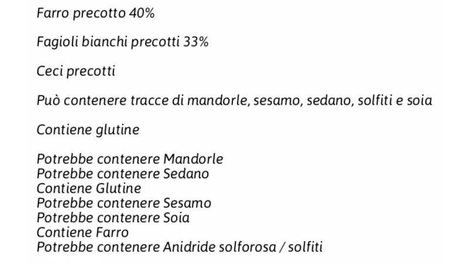 Pronti per Te Minestra di Ceci con Farro e Fagioli Bianchi