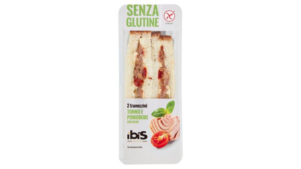 Snack 2 Tramezzini Tonno e Pomodori con Olive senza Glutine