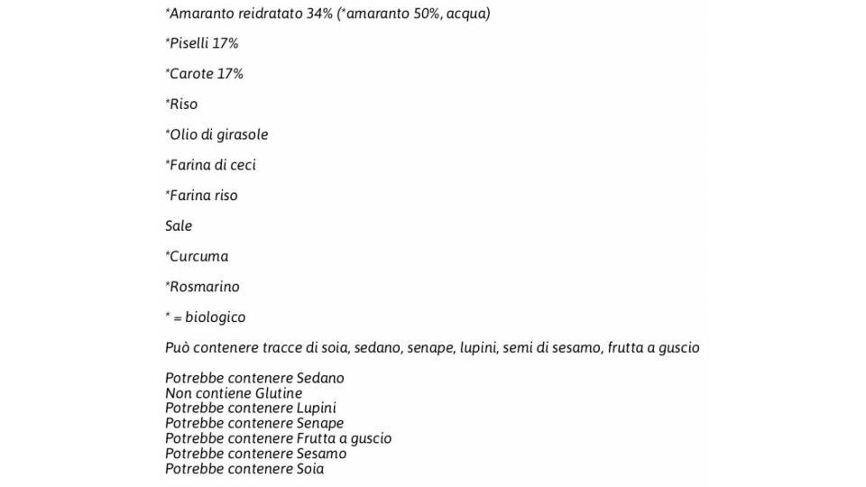 Bio Polpette Amaranto & Carote 6 x 26,7 g