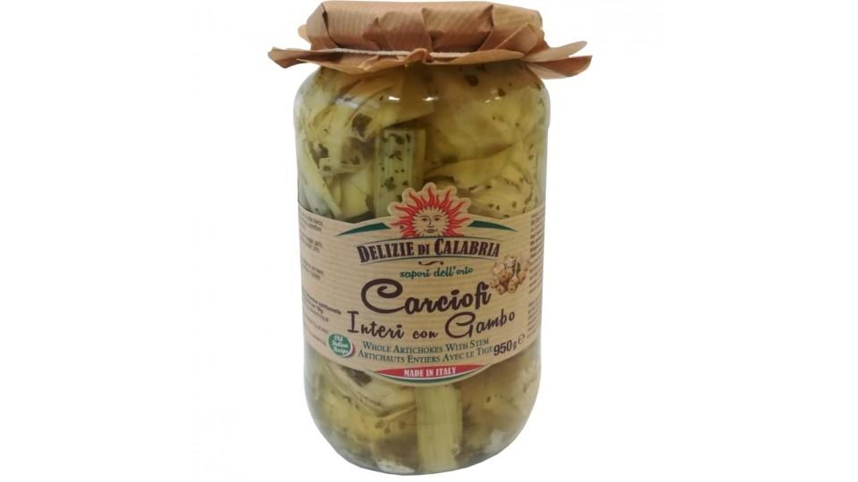 CARCIOFI INTERI CON GAMBO IN OLIO