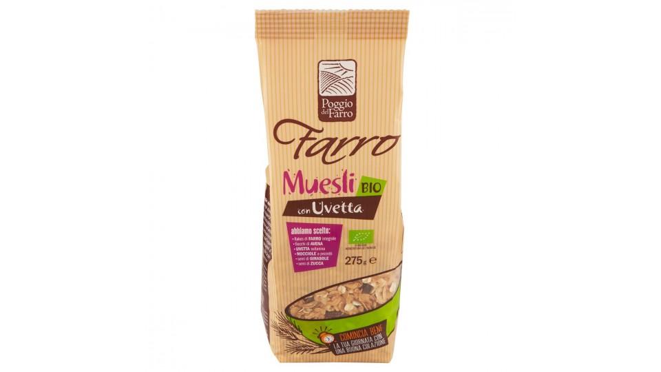 MUESLI AL FARRO CON UVETTA BIO