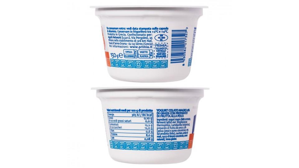 YOGURT GRECO PESCA 0%