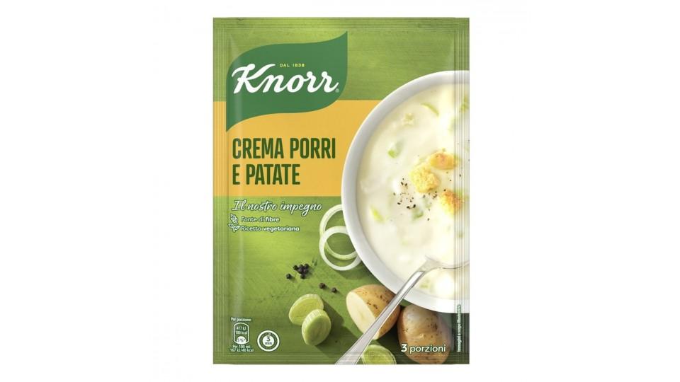 CREMA CON PORRI E PATATE