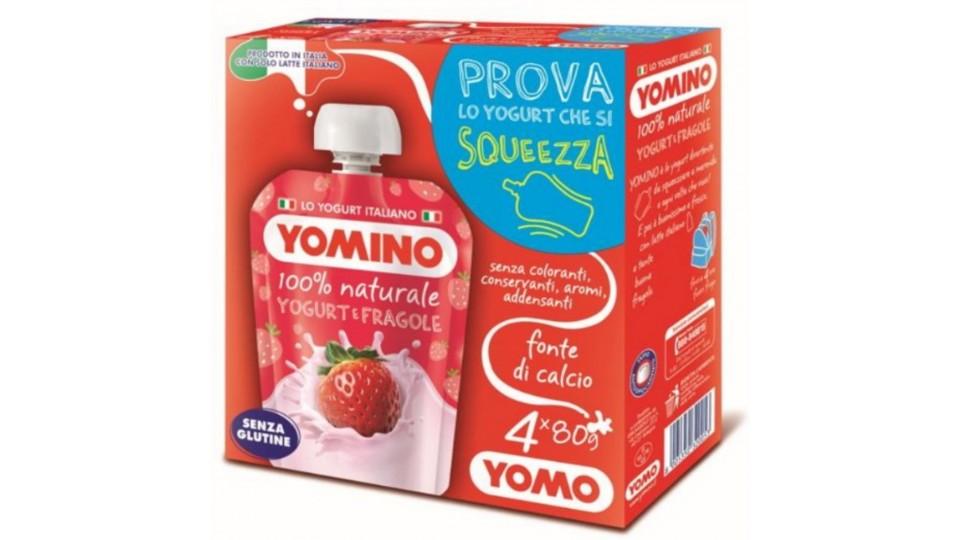 YOMINO YOGURT E FRAGOLE 100% NAT.