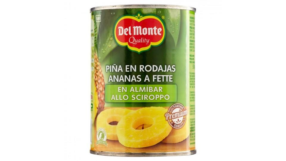 ANANAS SCIROPPATO A FETTE