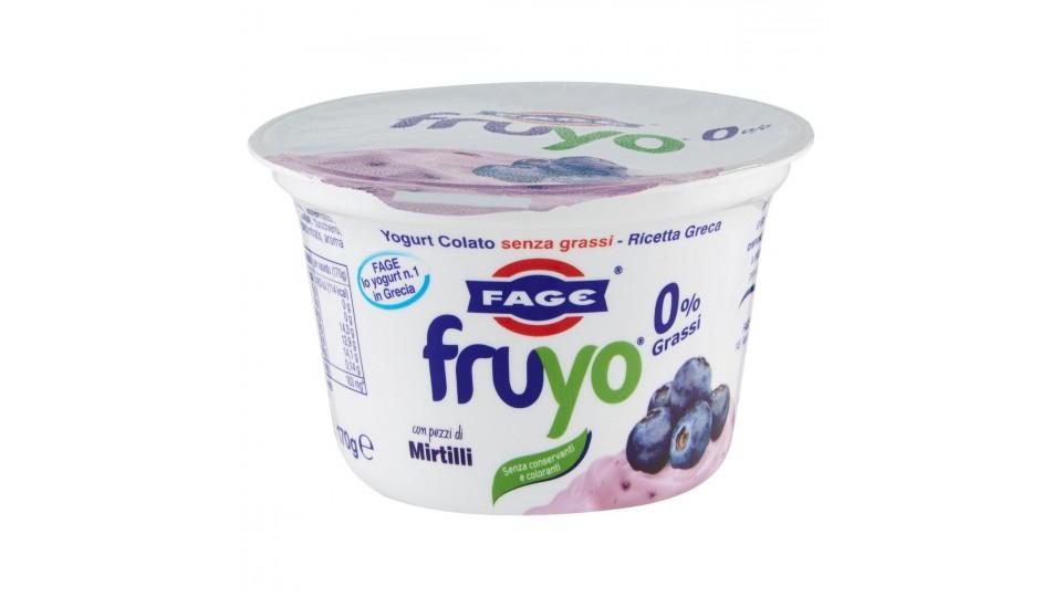 YOGURT COLATO 0% GRASSI MIRTILLI