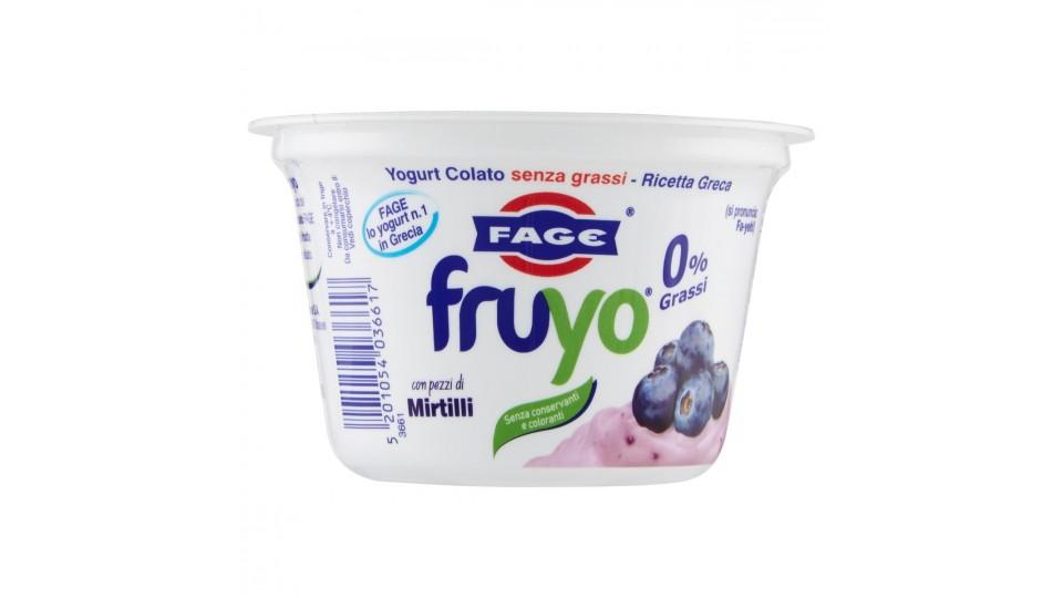 YOGURT COLATO 0% GRASSI MIRTILLI