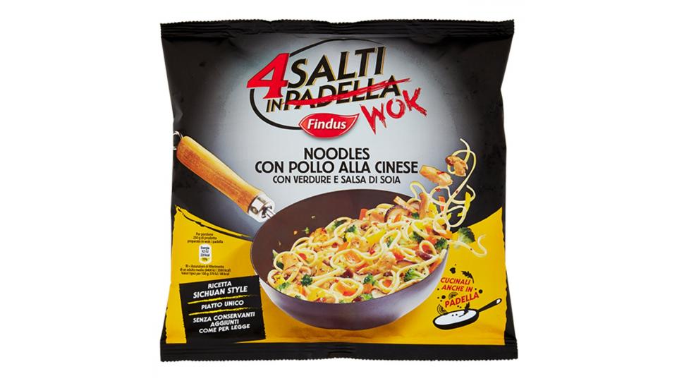 WOK NOODLES CON POLLO