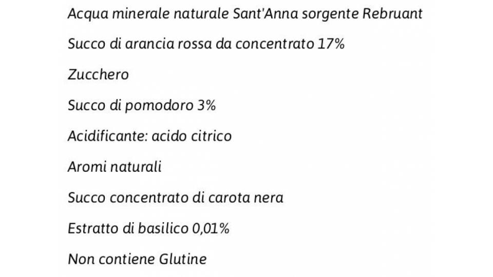 Sant'anna Karma Rosso con Pomodoro Arancia Rossa Estratto di Basilico 2 x 200 Ml