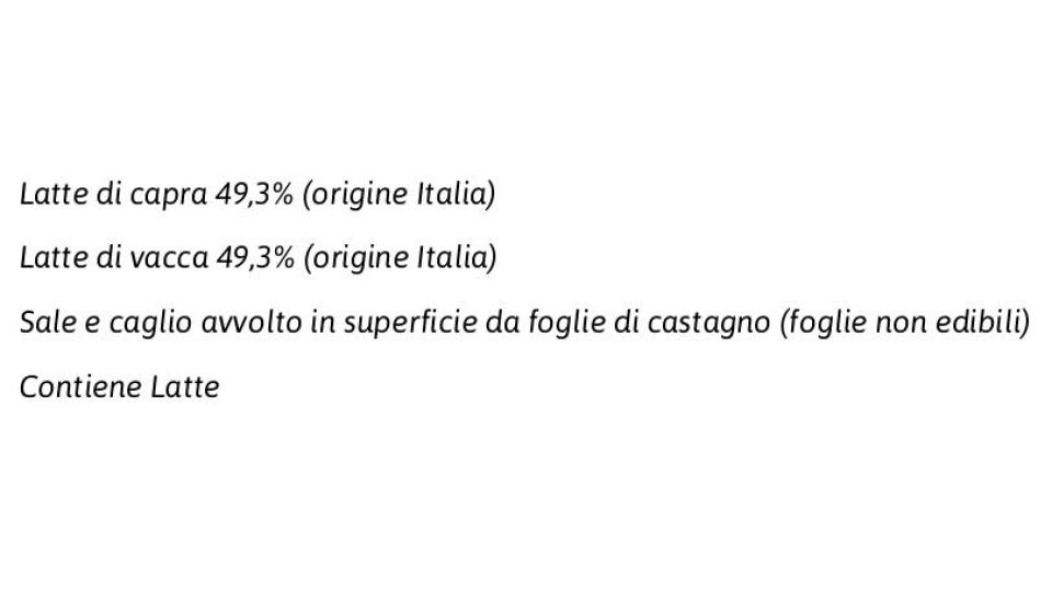 Formaggi del Borgo Occelli in Foglie di Castagno