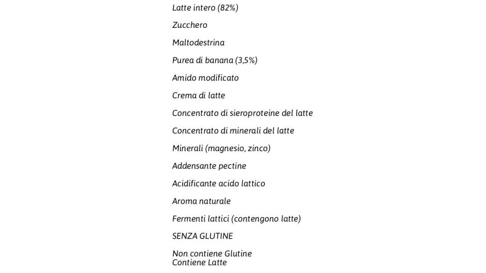 Merenda al Latte Banana Da 6 mesi