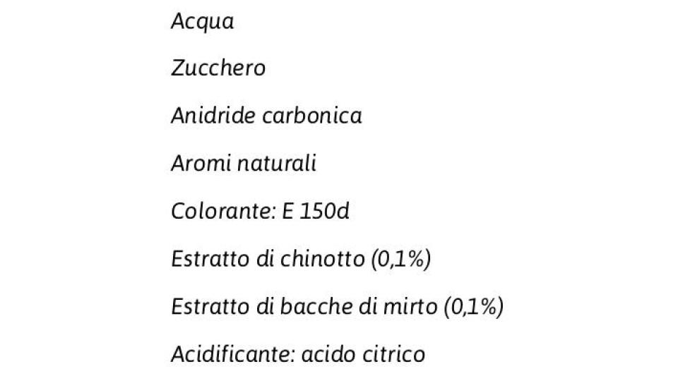 Bibite Gassate Chinotti di Sicilia & Bacche di Mirto di Sardegna