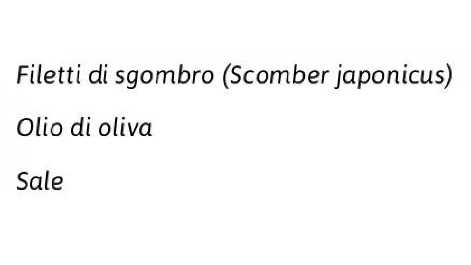 I Lavorati a Mano Filetti di Sgombro all'Olio di Oliva (28%)