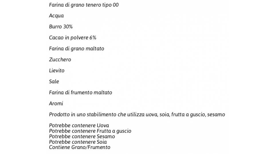 Torcetti al Cacao Lavorati Esclusivamente a Mano