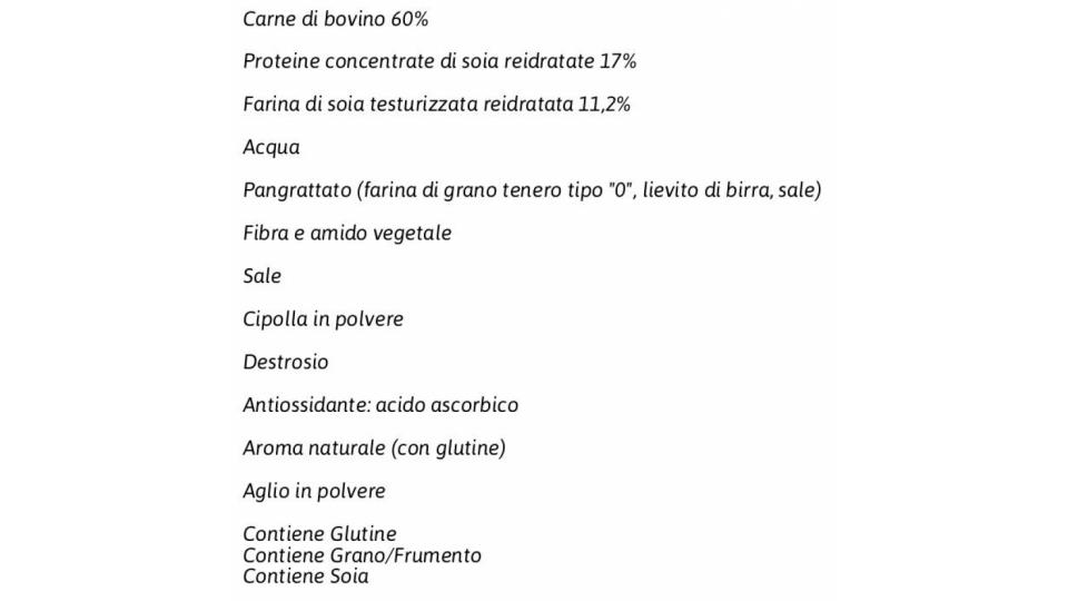 10 Hamburger Surgelati con Proteine di Soia 10 x 75 g