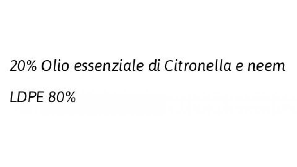 Braccialetto Allontana Zanzare World Cup Citronella & Olio di Neem