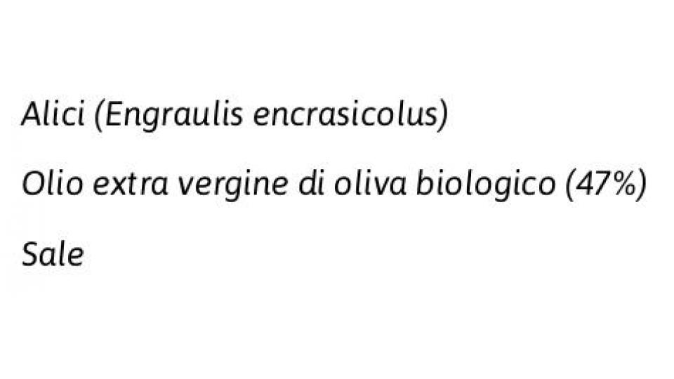 Filetti di Alici in Olio di Oliva Biologico