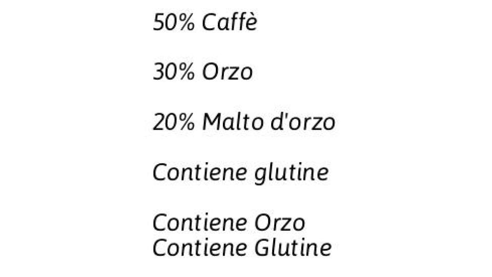 Natura100% Caffè e Orzo Macinatura Moka