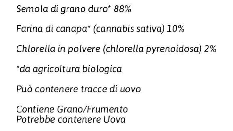 Bio Specialità alla Canapa e Chlorella Penne 545