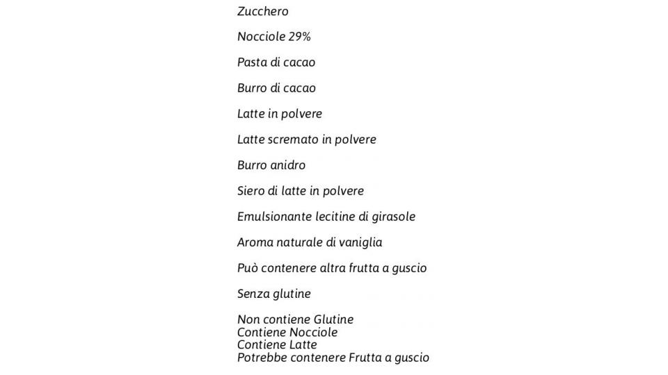 Assortito Cioccolatini Ripieni al Gianduia e Nocciola Intera Scatola Natale