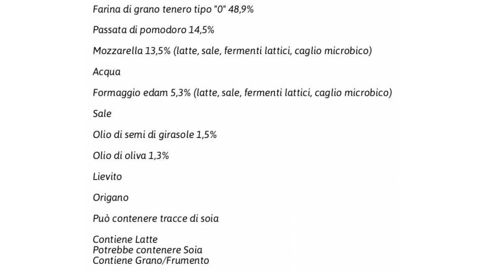 3 Pizze Margherita Prodotto Surgelato