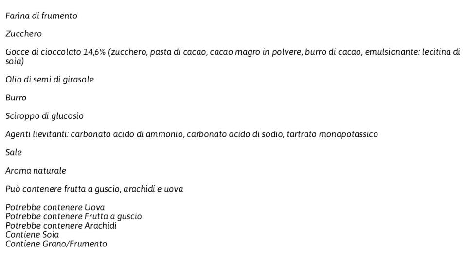 Frollini con Gocce di Cioccolato