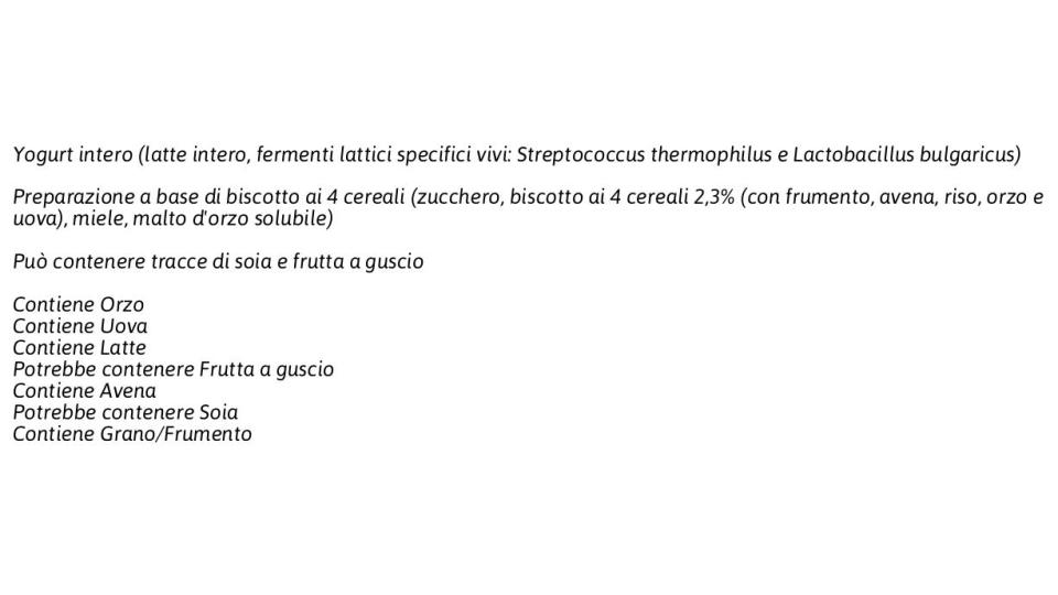 100% Naturale Yogurt e Biscotto