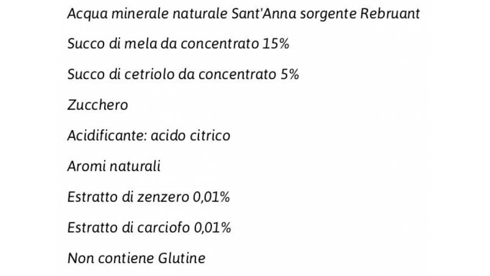 Sant'anna Karma Verde con Mela, Cetriolo Estratto di Carciofo e Zenzero 2 x 200 Ml